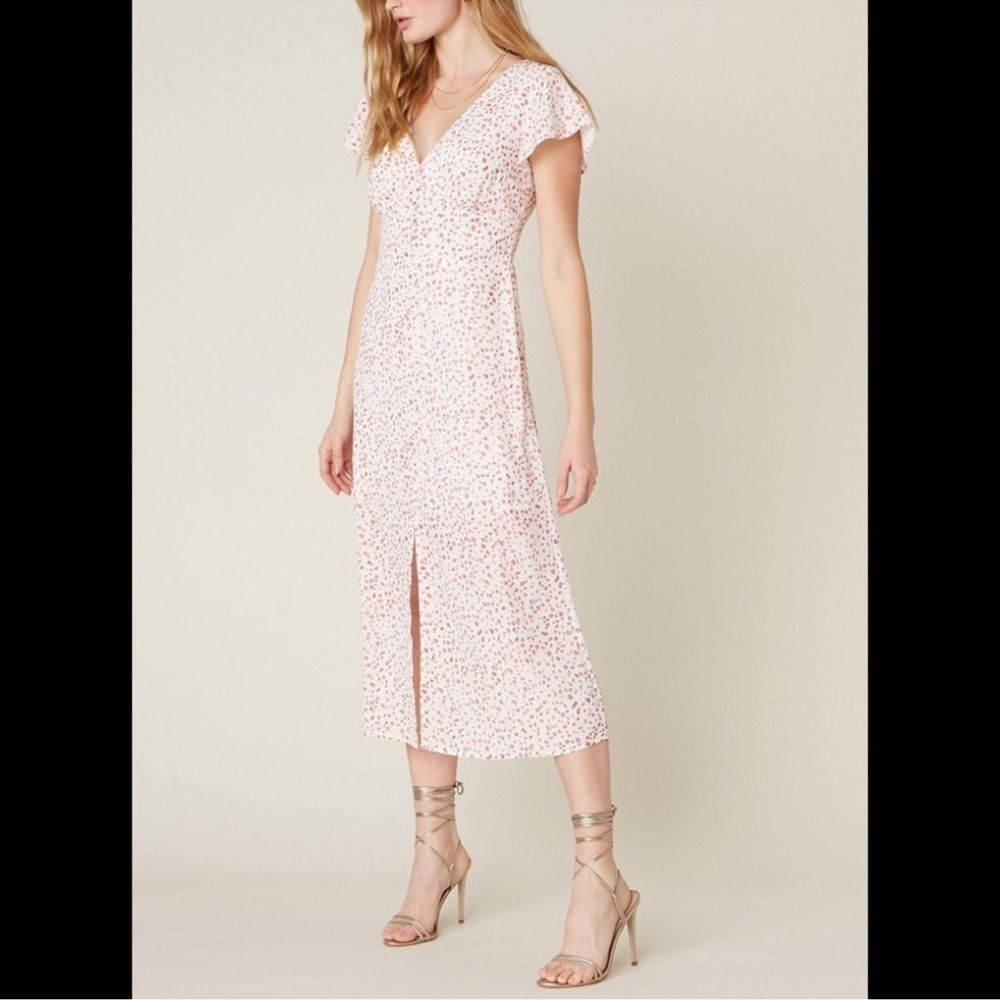 BB Dakota Heavy PetalsFloral Pink Dress